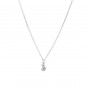 Silver cat necklace