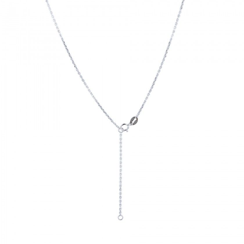 Silver cat necklace