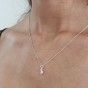 Silver cat necklace