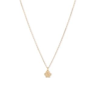 Silver dog paw necklace