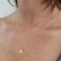 Silver dog paw necklace