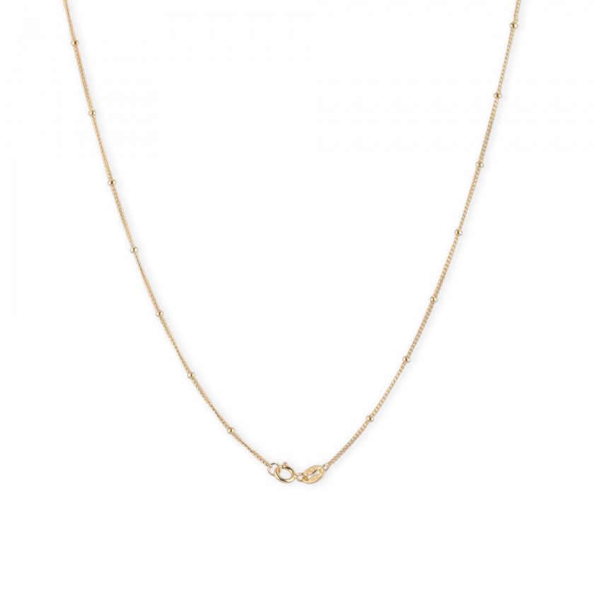 Silver polka dot necklace