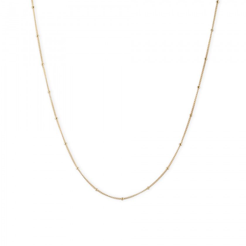 Silver polka dot necklace
