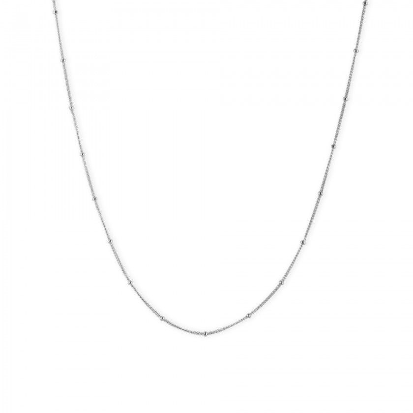 Silver polka dot necklace