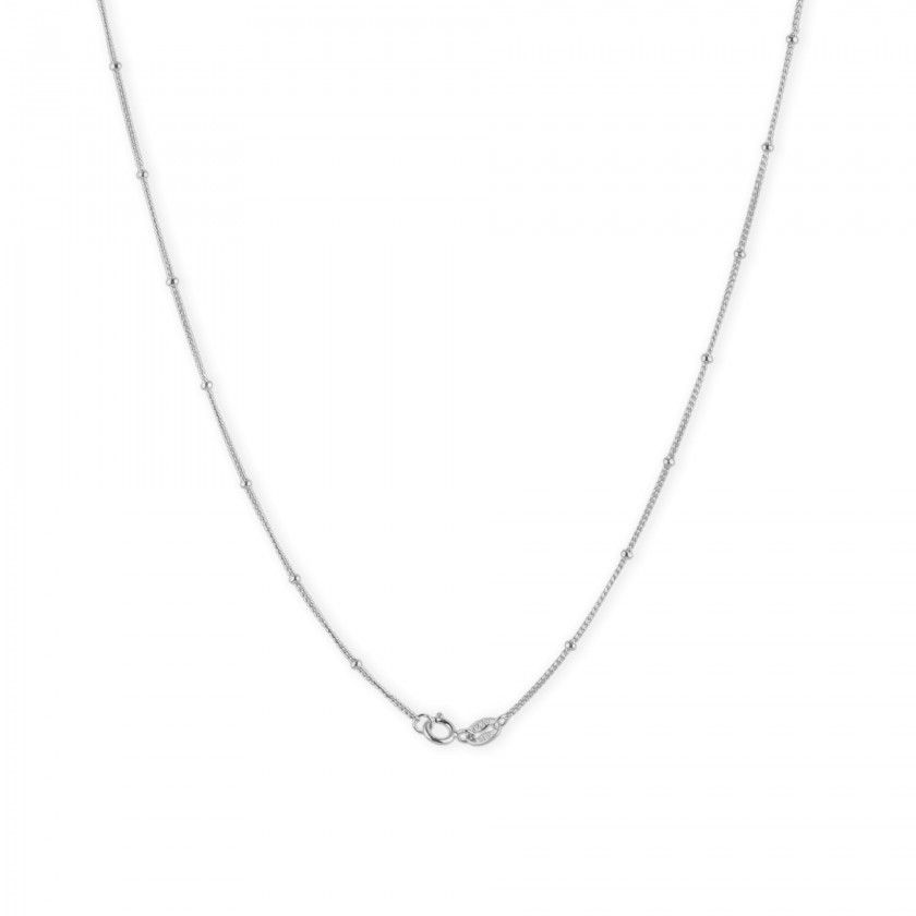 Silver polka dot necklace