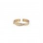 Twisted silver ring