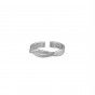 Twisted silver ring