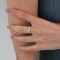 Twisted silver ring