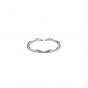 Waves silver ring