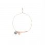 Pulseira missangas e pompom