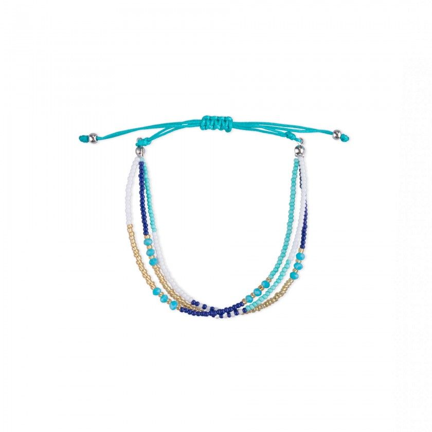 Pulseira missangas coloridas