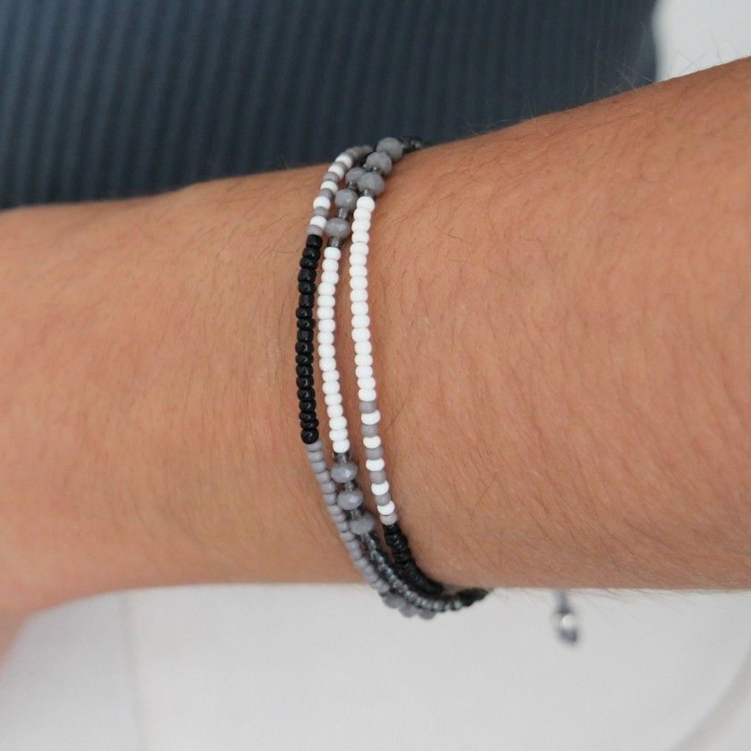 Pulseira missangas coloridas