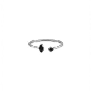 Silver eye ring