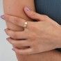 Silver ring circles