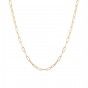 Silver necklace links