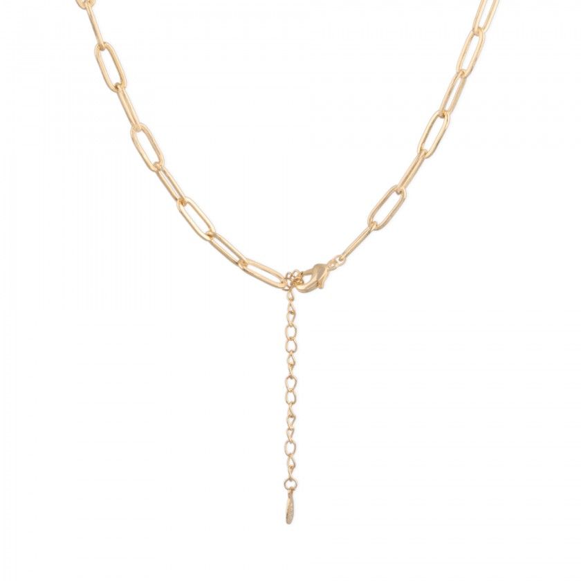 Silver necklace links