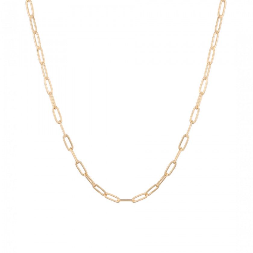 Silver necklace links