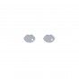 Silver brass lips earrings