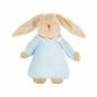 Musical bunny plush rattle ring blue