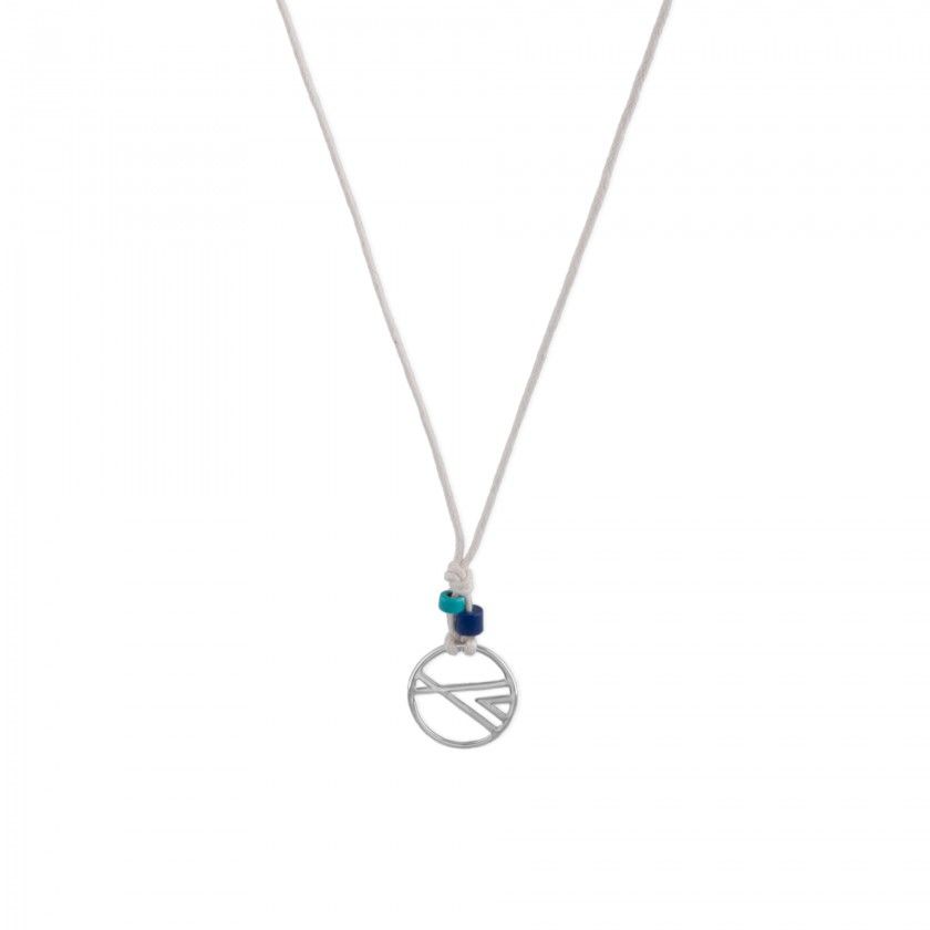 Waxed necklace Shades of Ocean