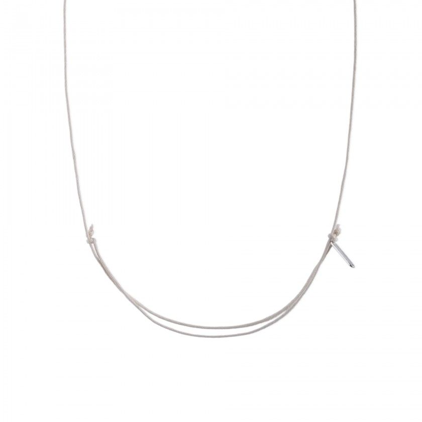 Waxed necklace Shades of Ocean