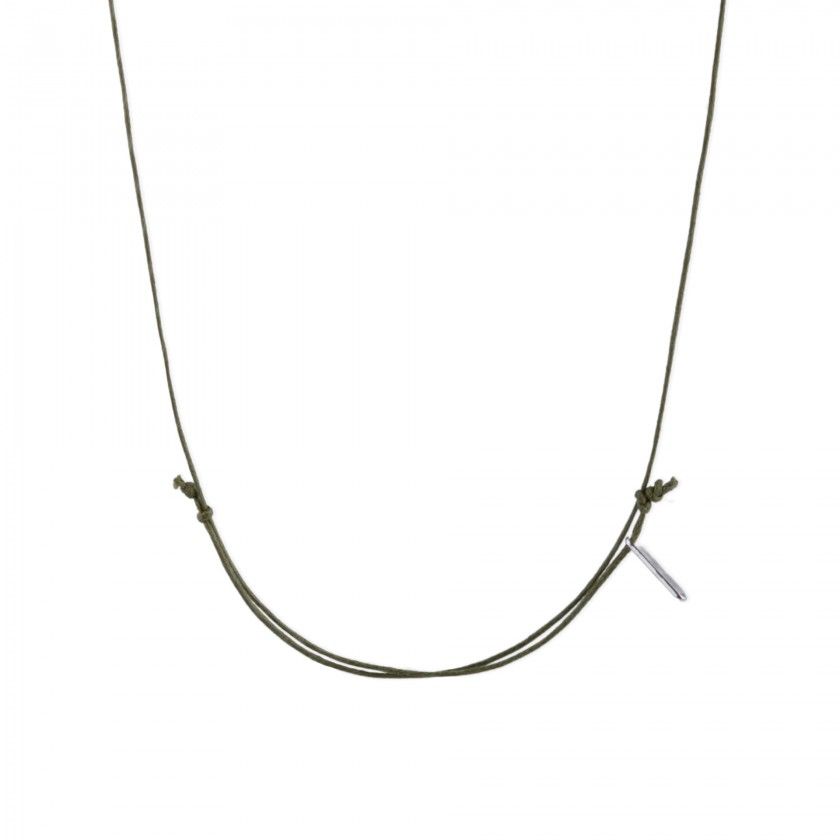 Waxed necklace Shades of Ocean