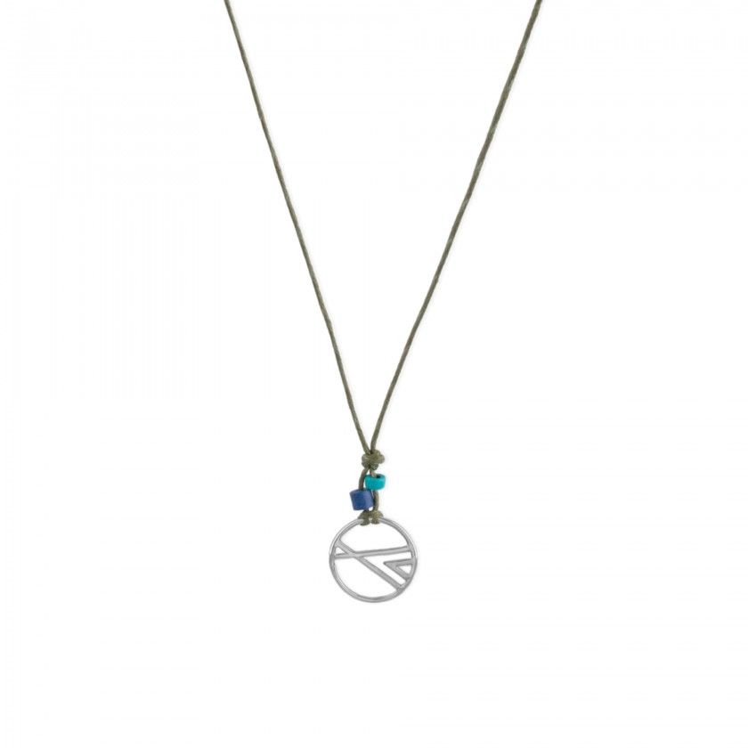 Waxed necklace Shades of Ocean