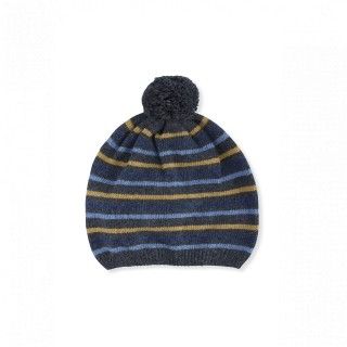 Beanie knitted boy Birdy Stripes
