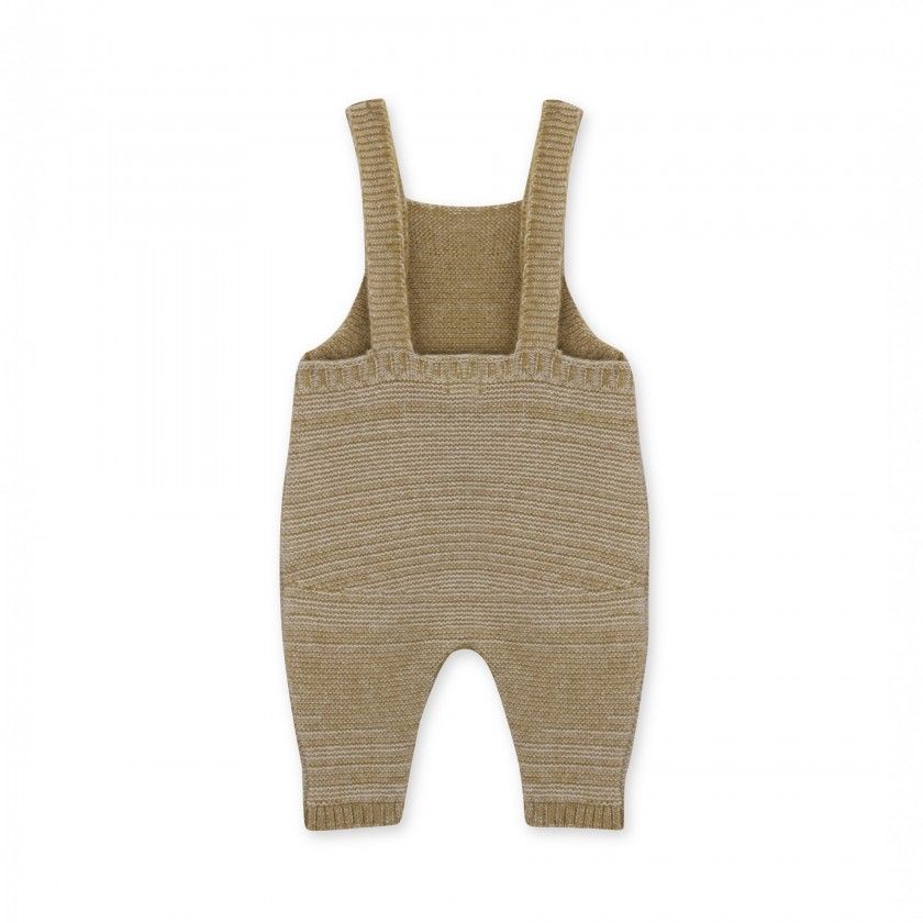 Newborn knitted jumpsuit Olive