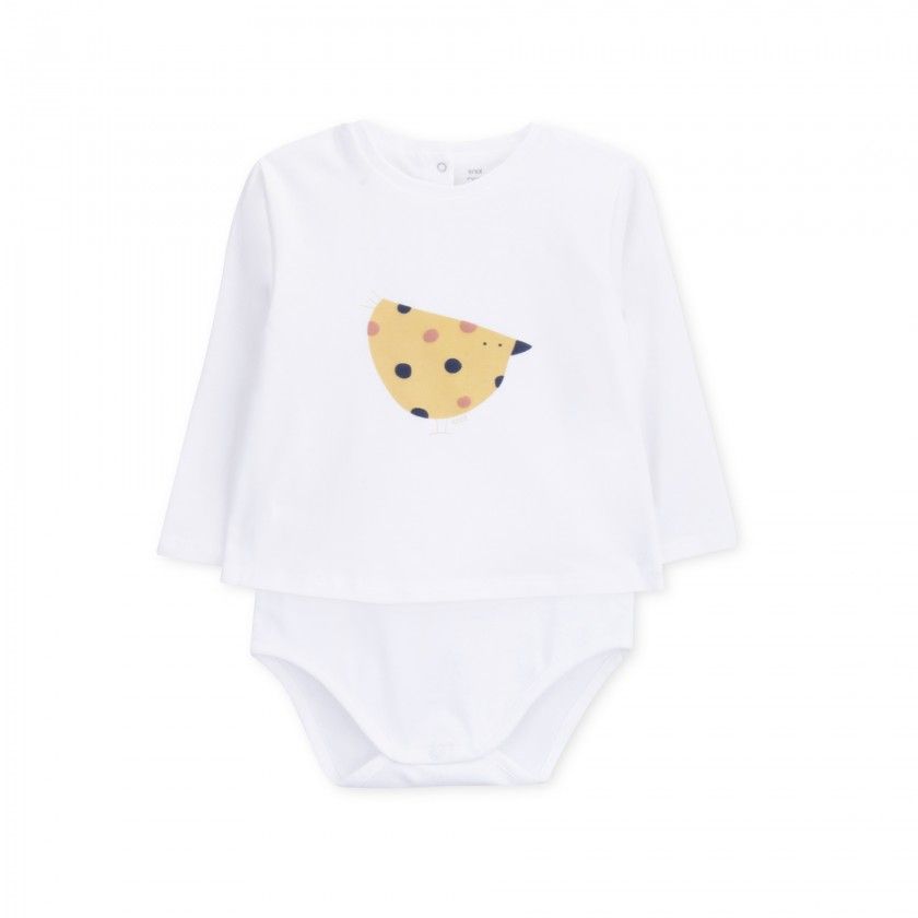 Body t-shirt manga comprida bebé Chickenpox