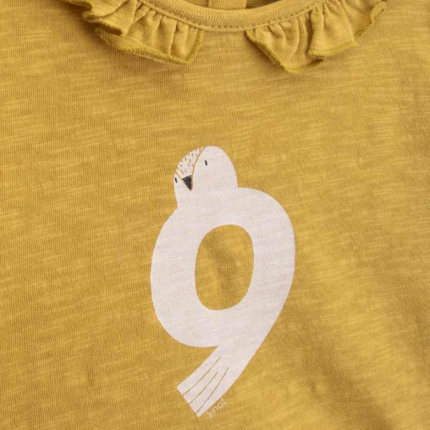 T-shirt manga comprida beb algodo orgnico White Dove