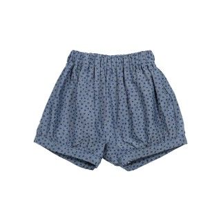 African Dots baby chambray shorts