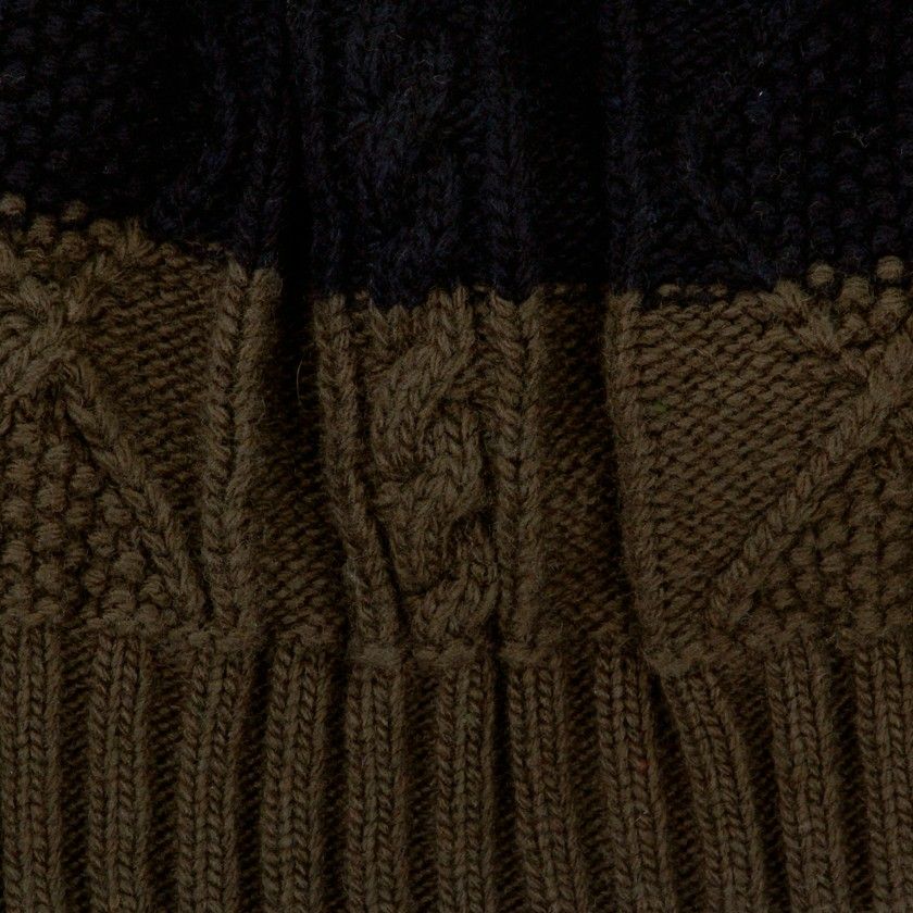 Beanie knitted Nero