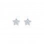 Shiny Silver Star Earrings