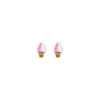 Ice cream silver earrings