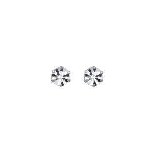 Shiny silver earrings