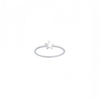 Silver star ring