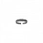 Embossed silver ring