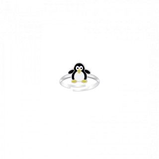 Penguin silver ring