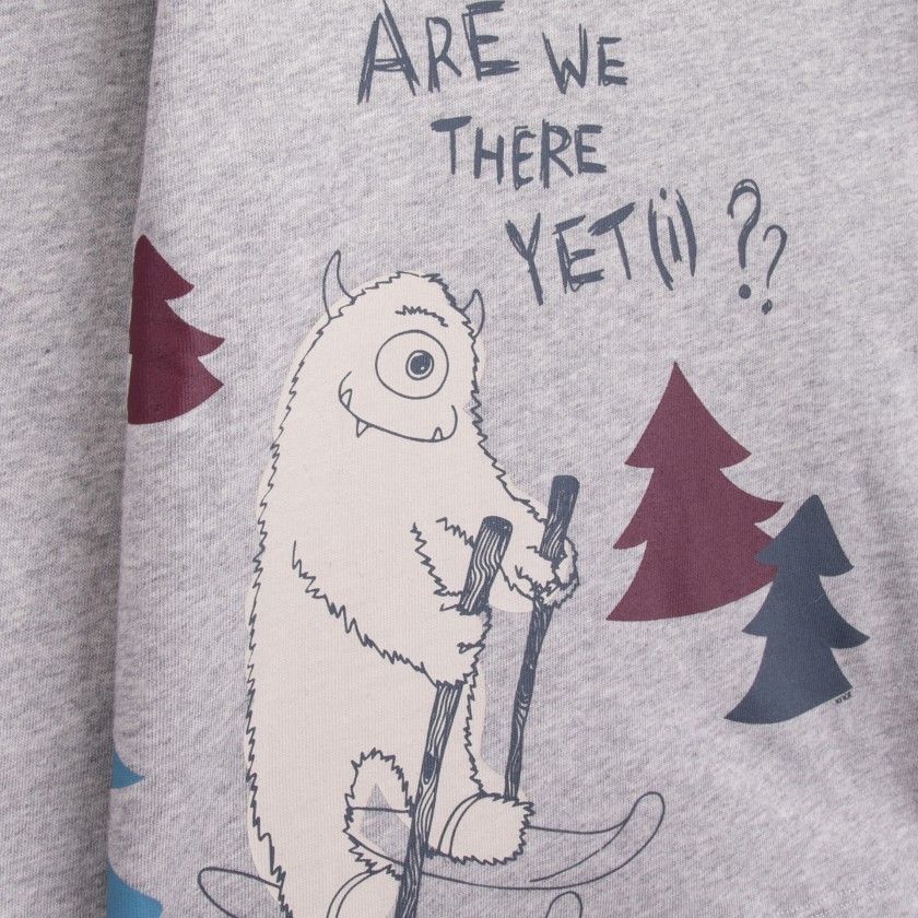 T-shirt manga comprida menino algodão Bigfoot
