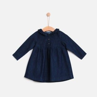 Vestido de beb Molly, em ganga