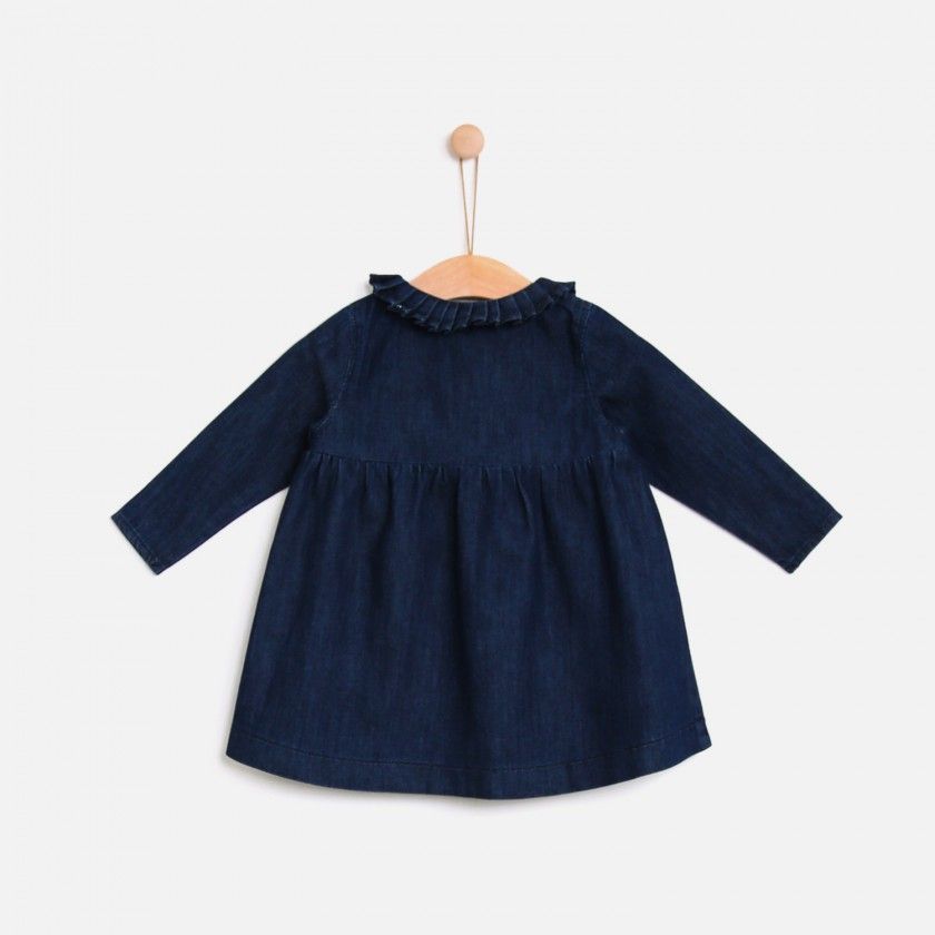 Vestido de beb Molly, em ganga