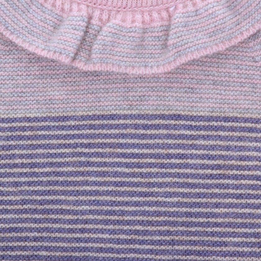 Camisola recém-nascido tricot Aubergine