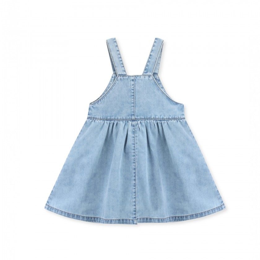 Judy denim pinafore dress