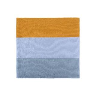 Colorblock knitted blanket