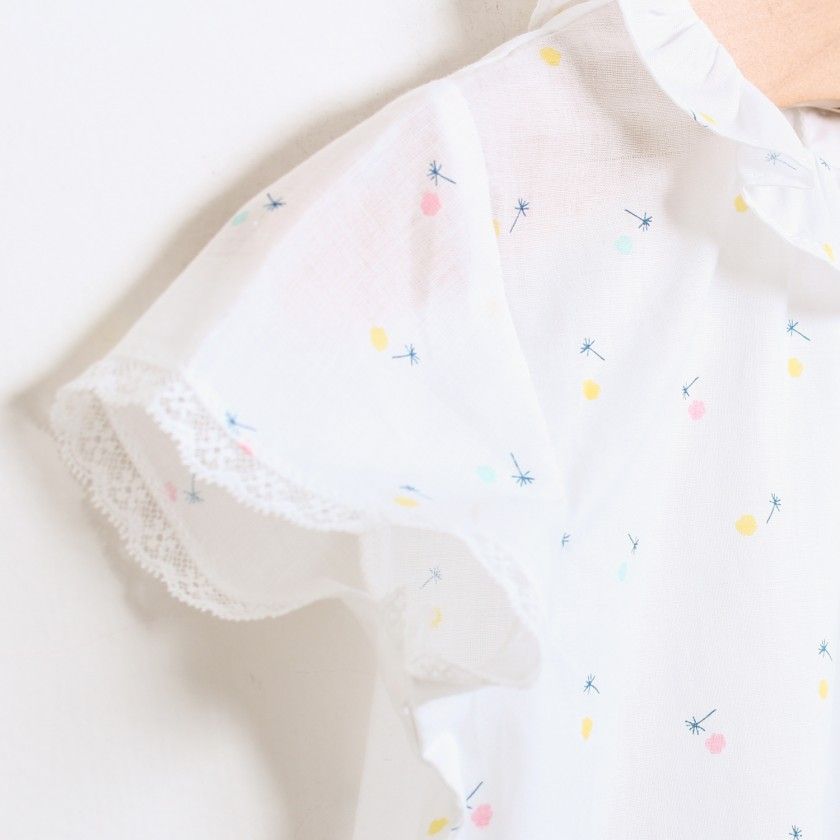 Flores cotton baby blouse
