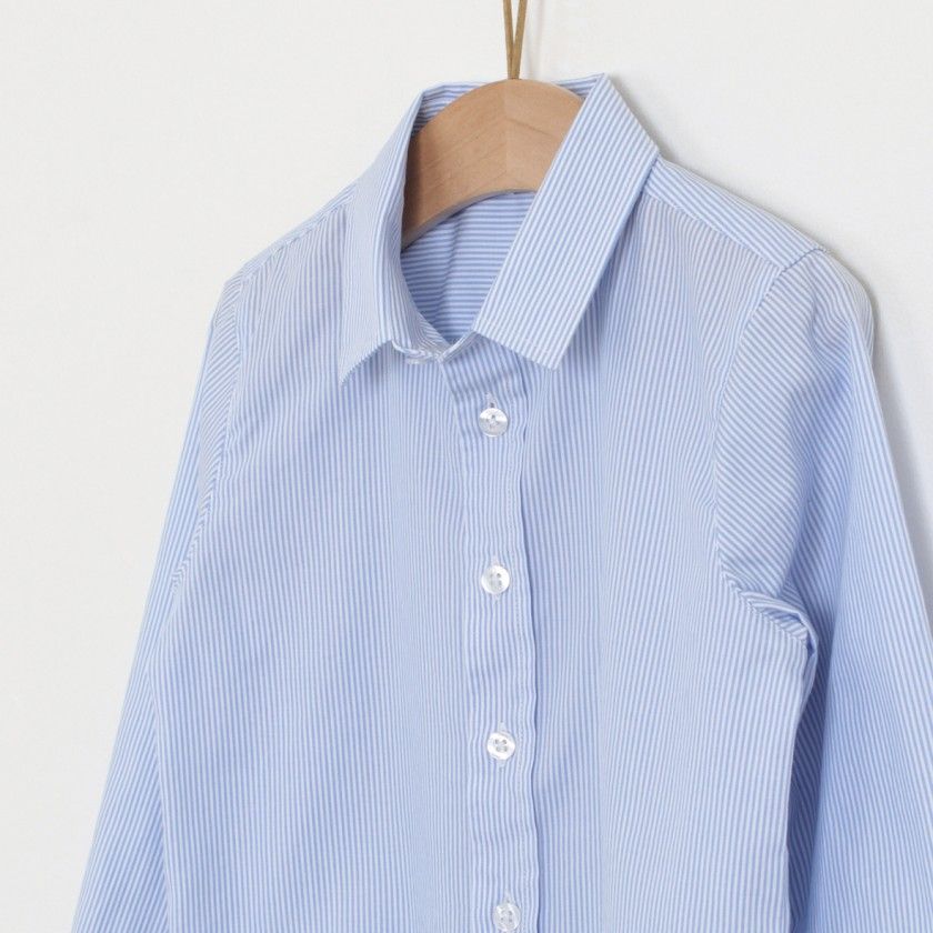 Camisa menino algodão Blue Stripes