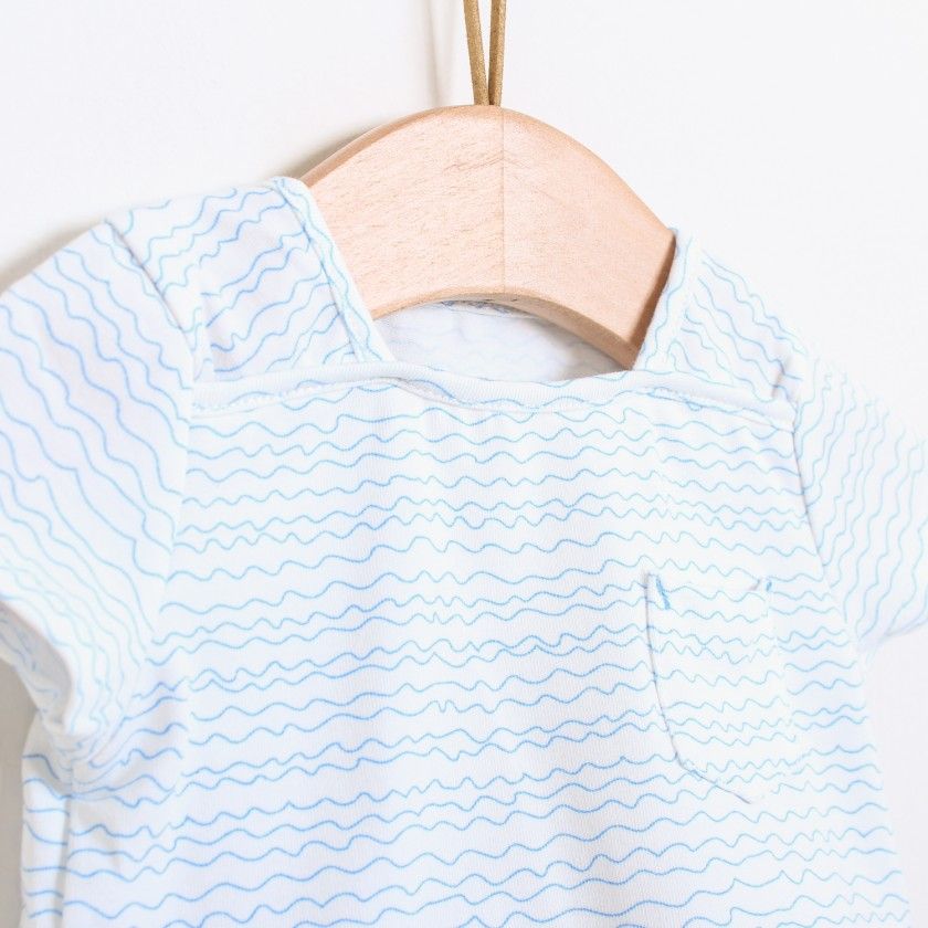 Waves cotton baby t-shirt for boys
