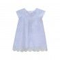 Riscas e Bordado cotton baby dress