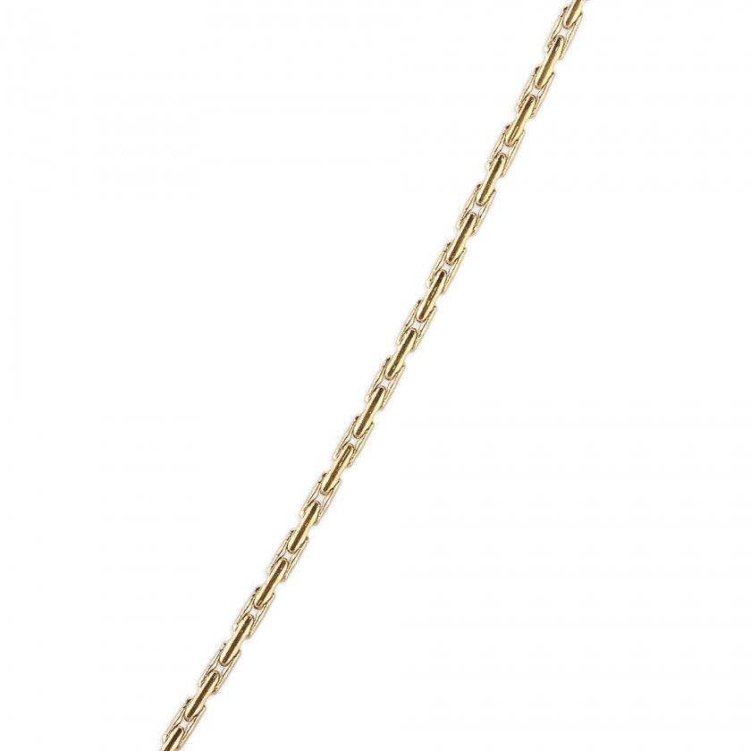 Twisted mesh silver necklace